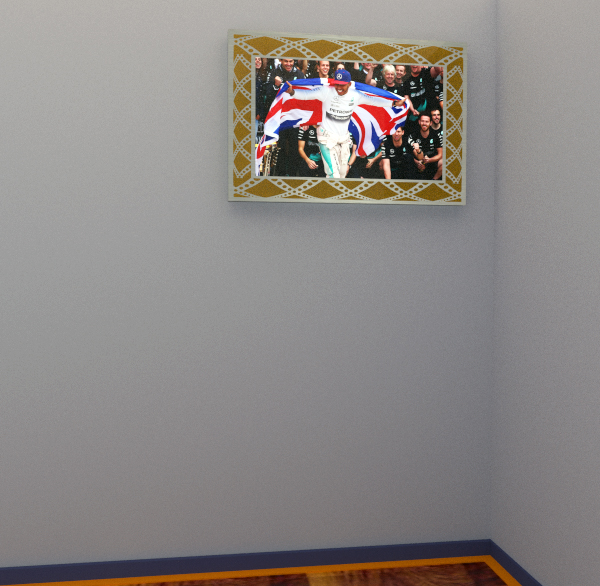 Dibond ' Plexiglass wall photo (engraved ' gold)