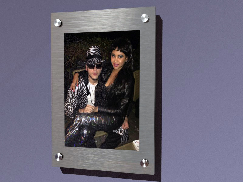 Dibond ' Plexiglass wall photo (partial mount)